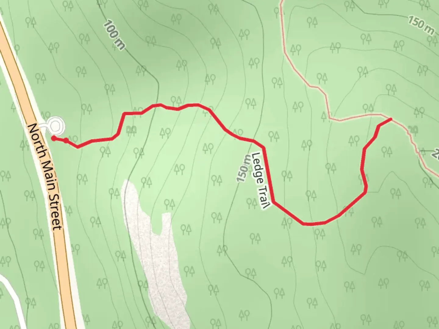 An image depicting the trail Ledge Trail - Acadia National Park and its surrounding area.