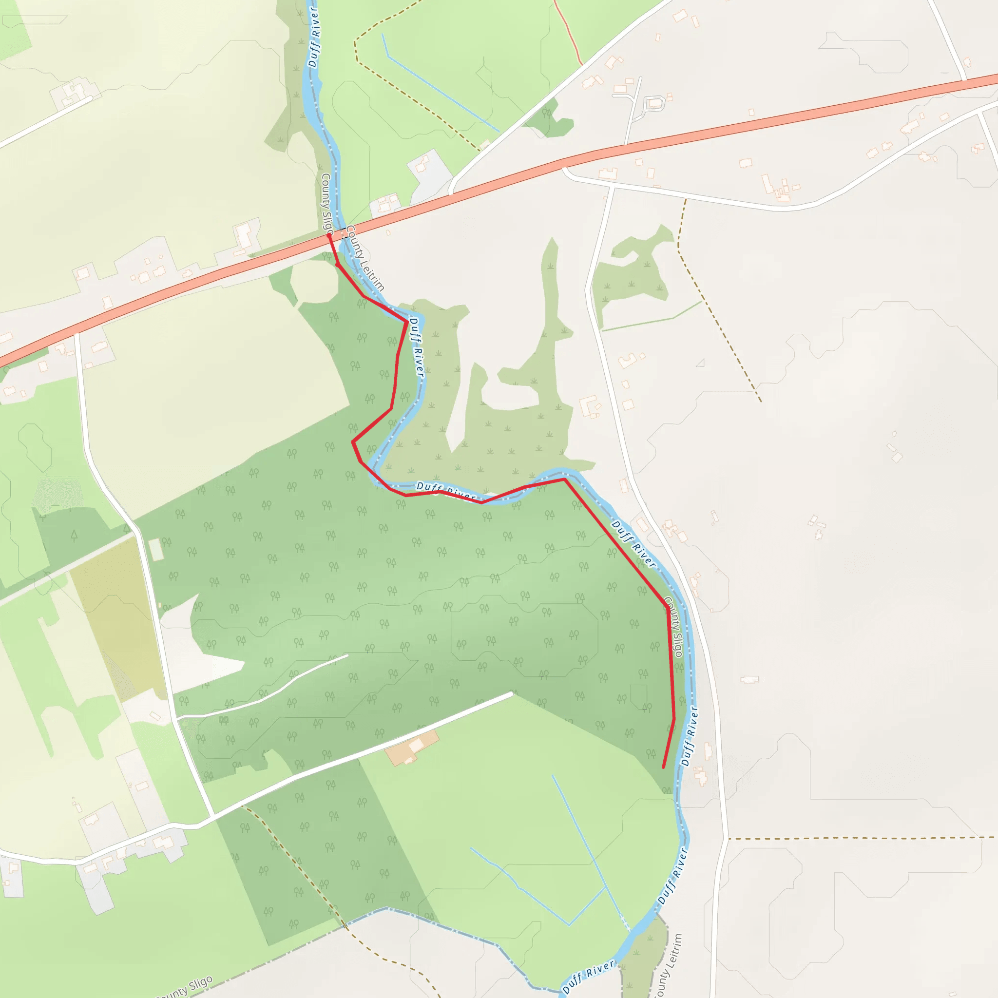 Bunduff River Walk mobile static map