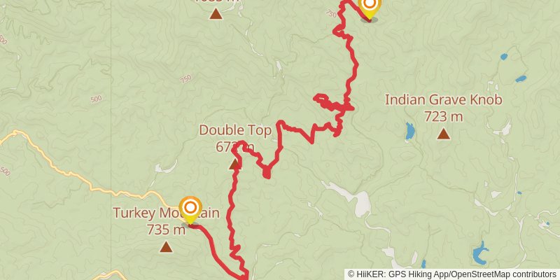 Pinhoti Trail stage 29 Map