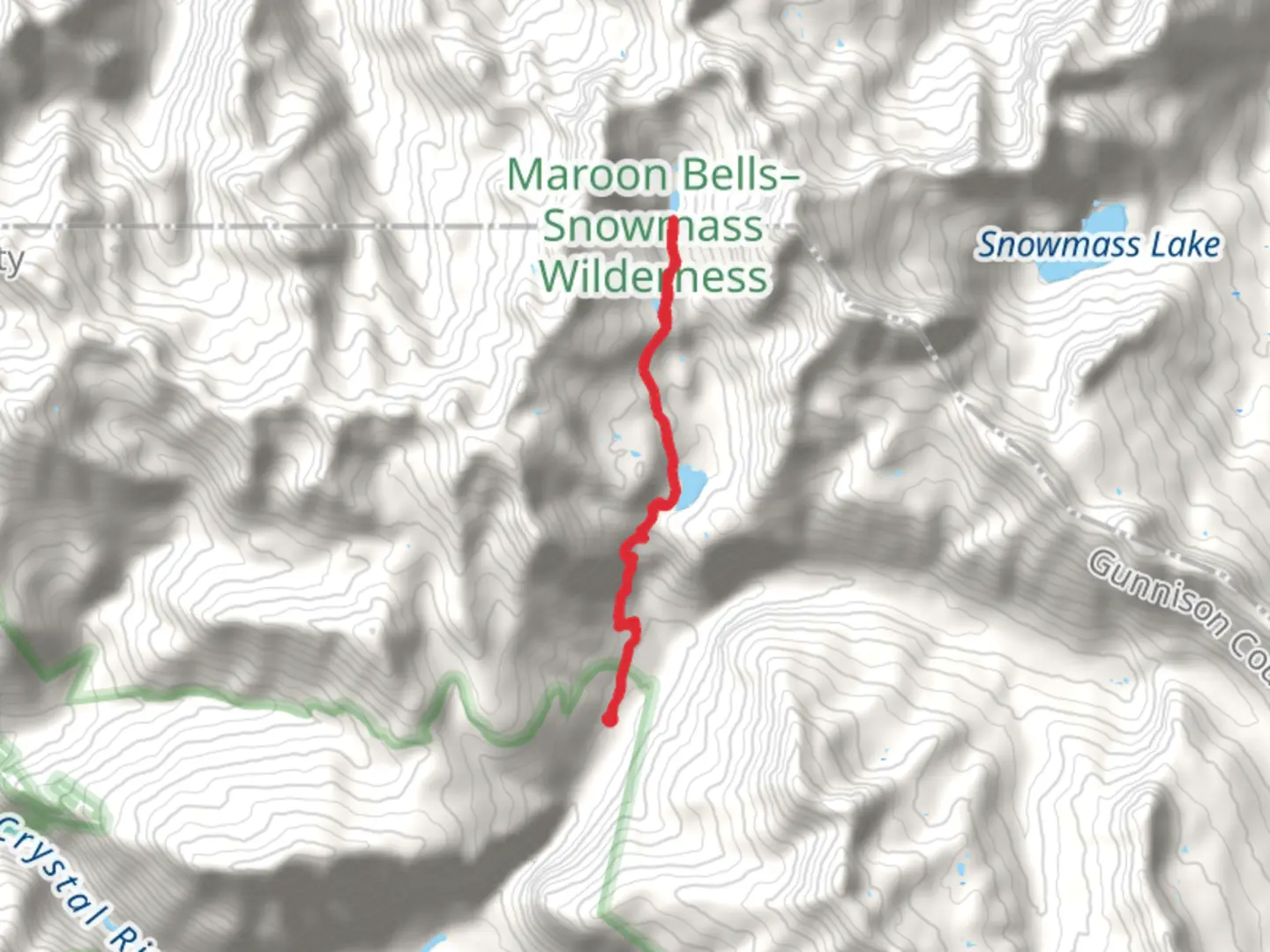 An image depicting the trail Siberia Lake via Geneva Lake Trail and its surrounding area.