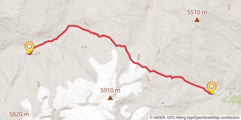 Great Himalayan Trail stage 74 Map