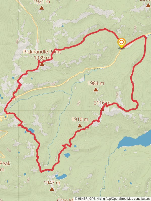 Chinook Pass Loop mobile static map