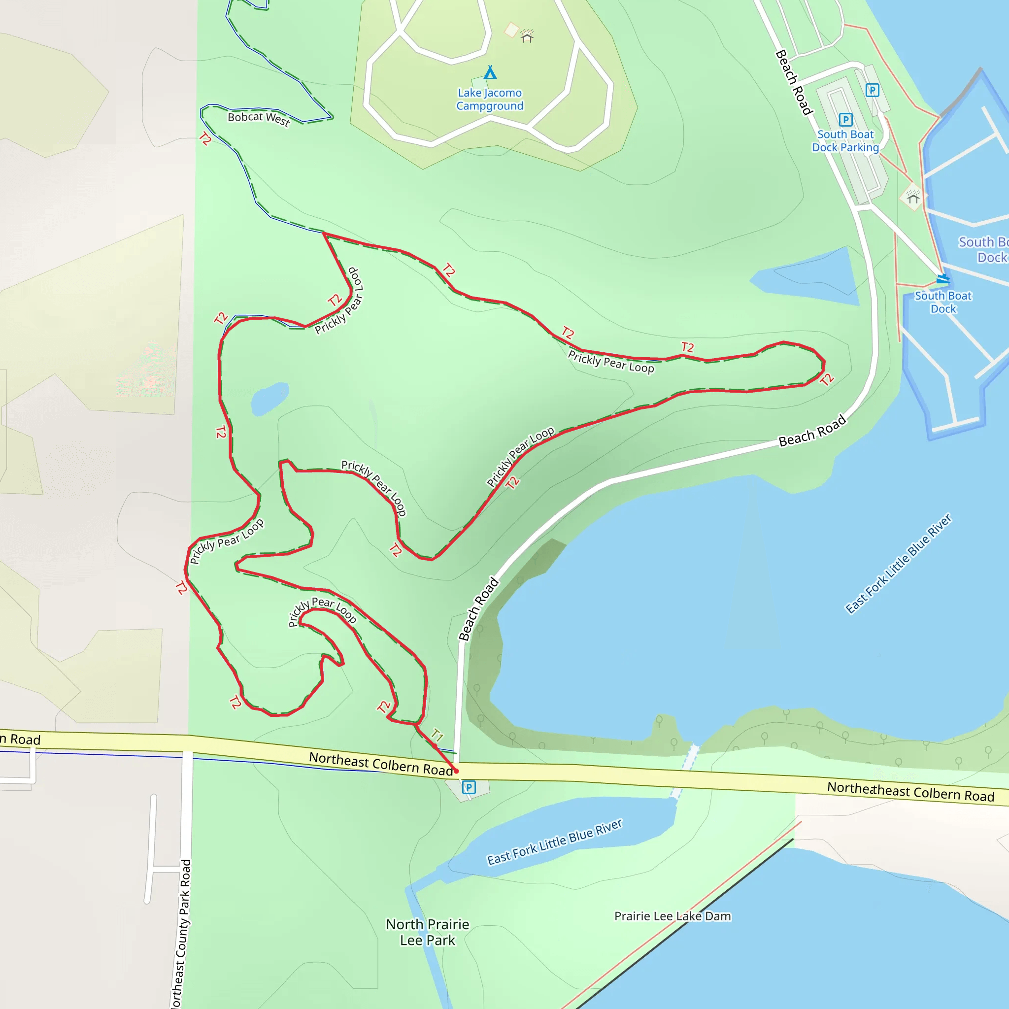 Prickly Pear Loop mobile static map