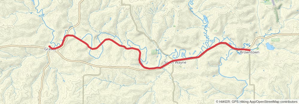 Cheese Country Trail stage 3 Map