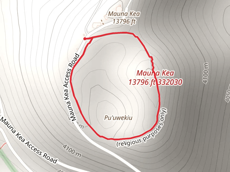 Mauna Kea and Pu'uwekiu Loop