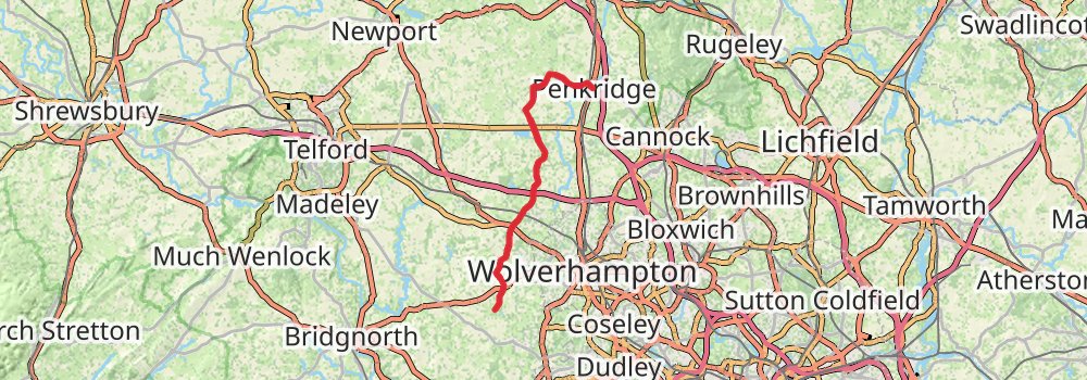 Staffordshire Way stage 6 Map