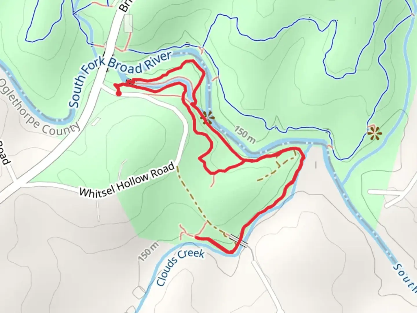 An image depicting the trail Pioneer Walking Trail and its surrounding area.