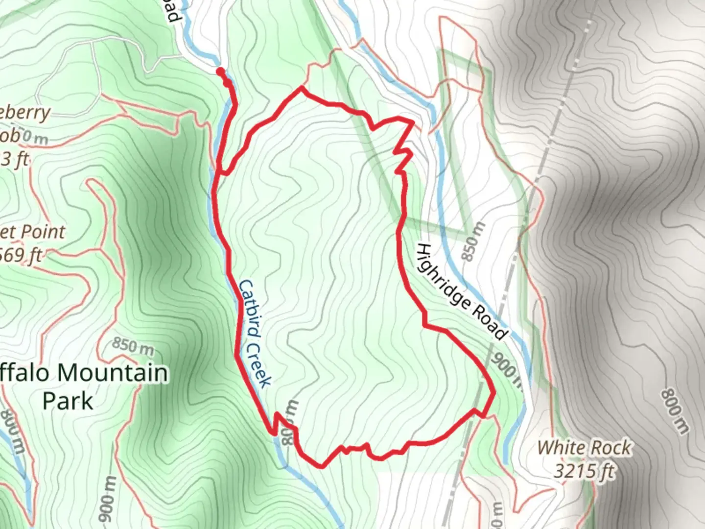 An image depicting the trail The Noggin Trail and Tower Ridge Loop Trail and its surrounding area.