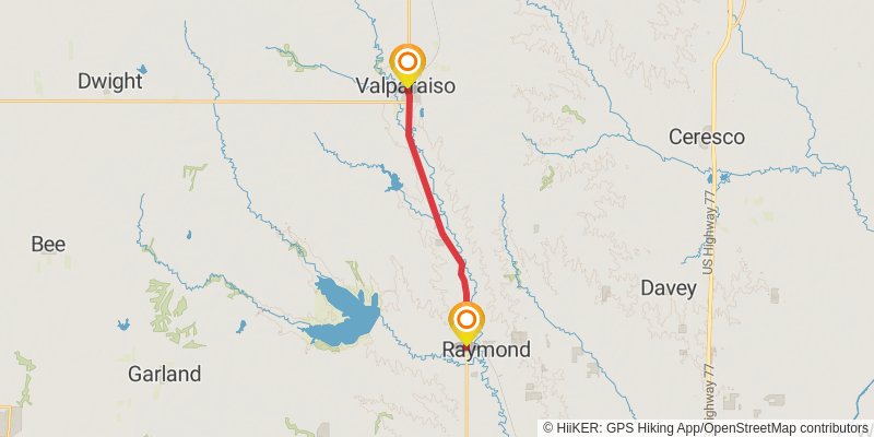American Discovery Trail North Route stage 174 Map