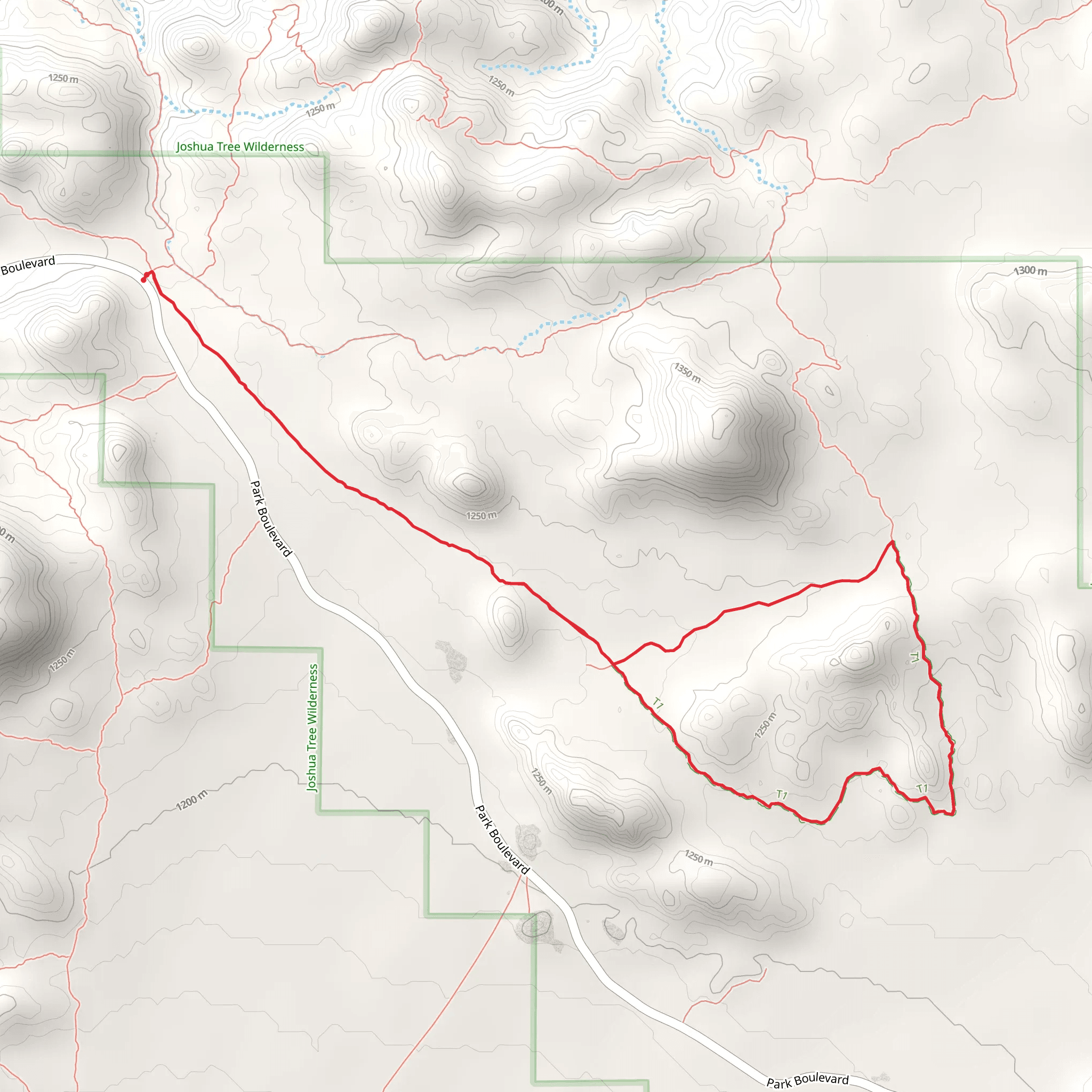 Window Loop via Maze Loop Trail mobile static map