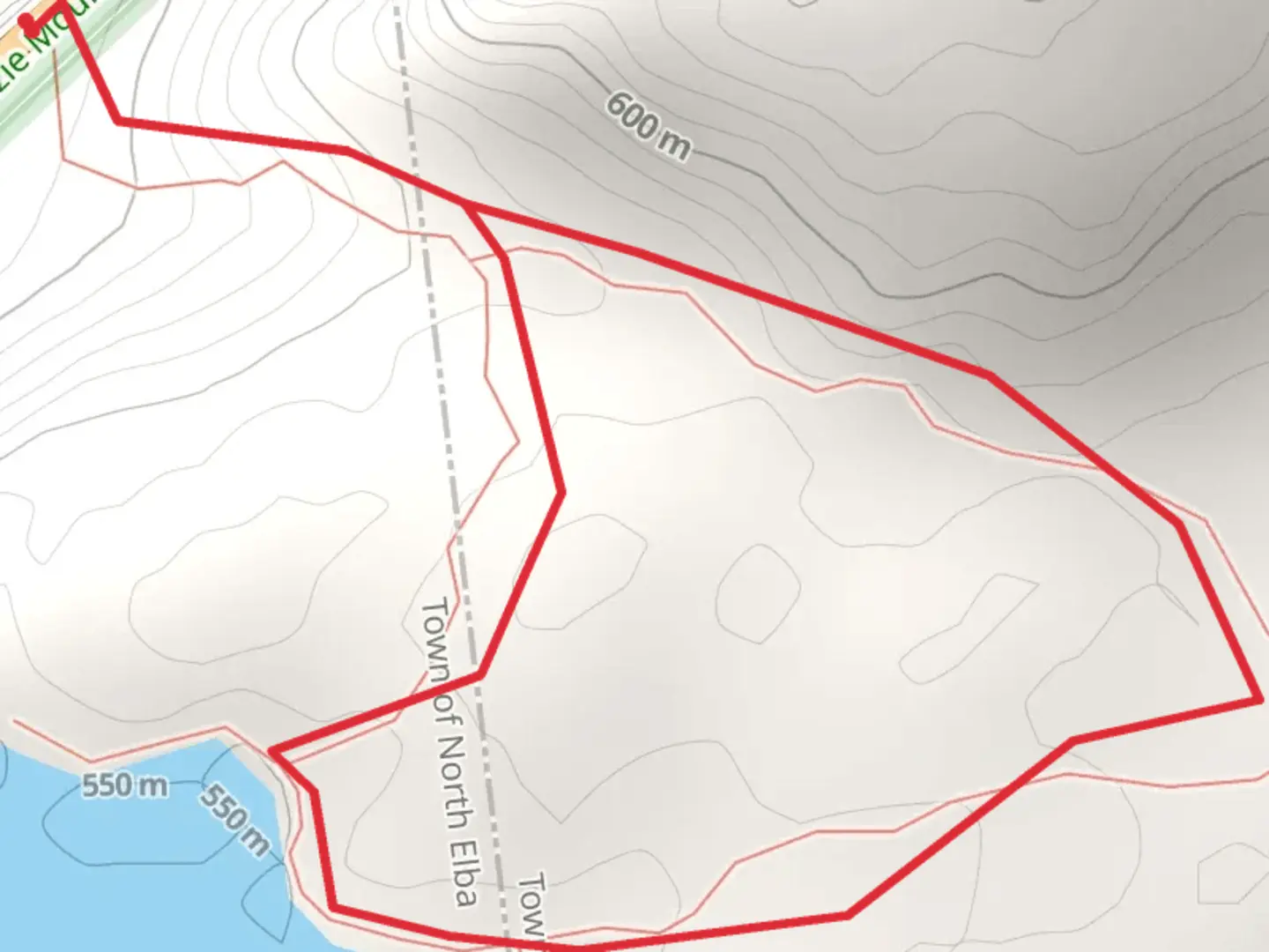 An image depicting the trail Winch Pond and Copperas Pond Loop and its surrounding area.