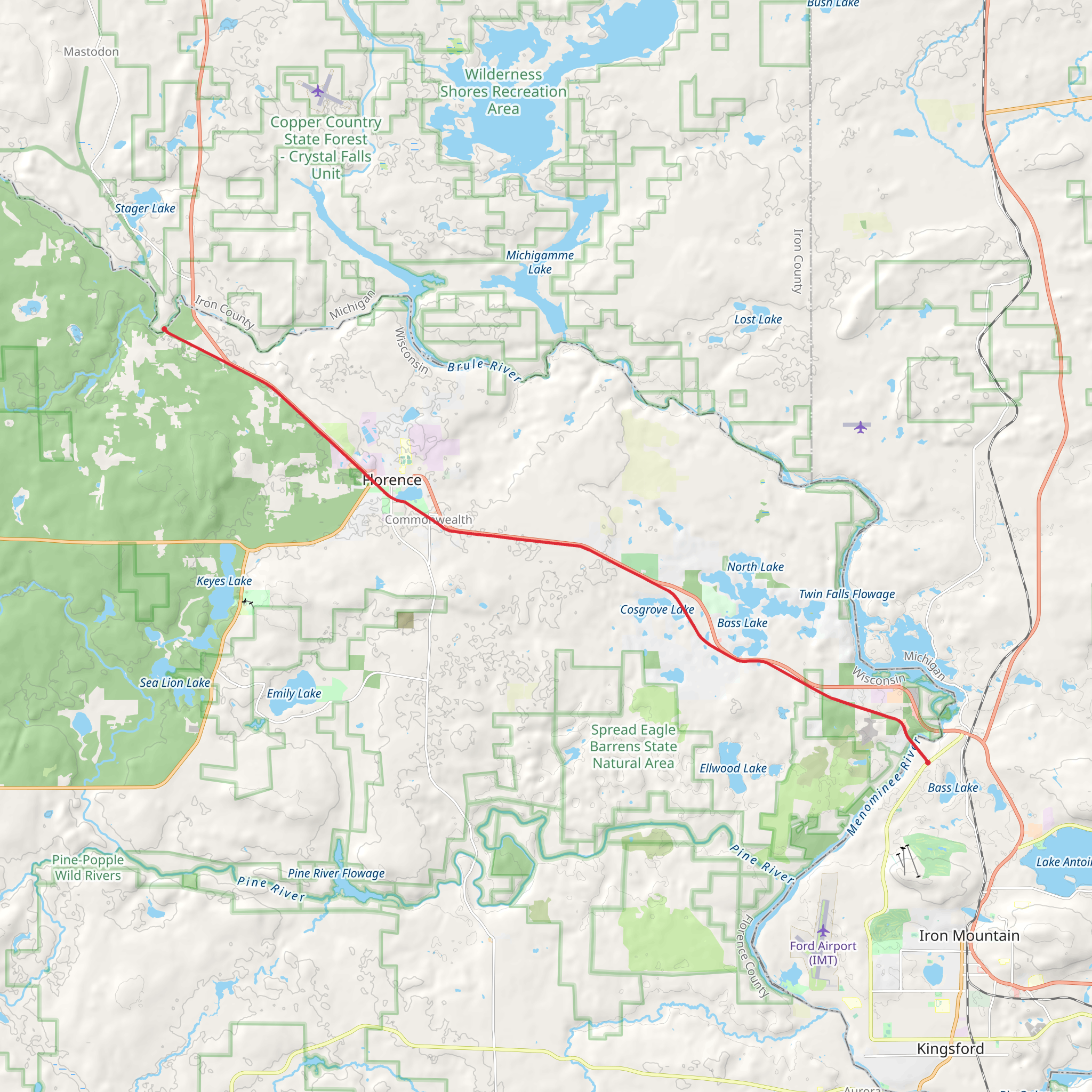 Spread Eagle Outlet mobile static map