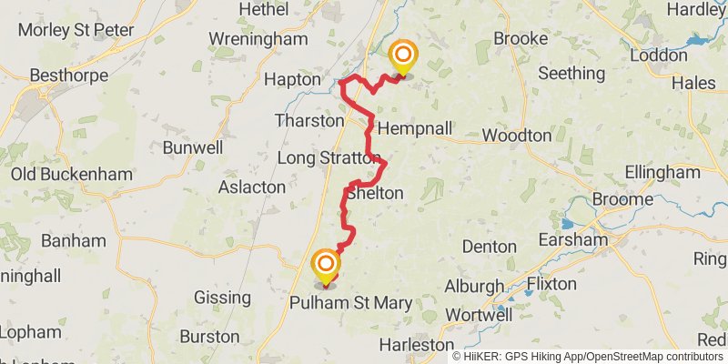 Boudica's Way stage 2 Map