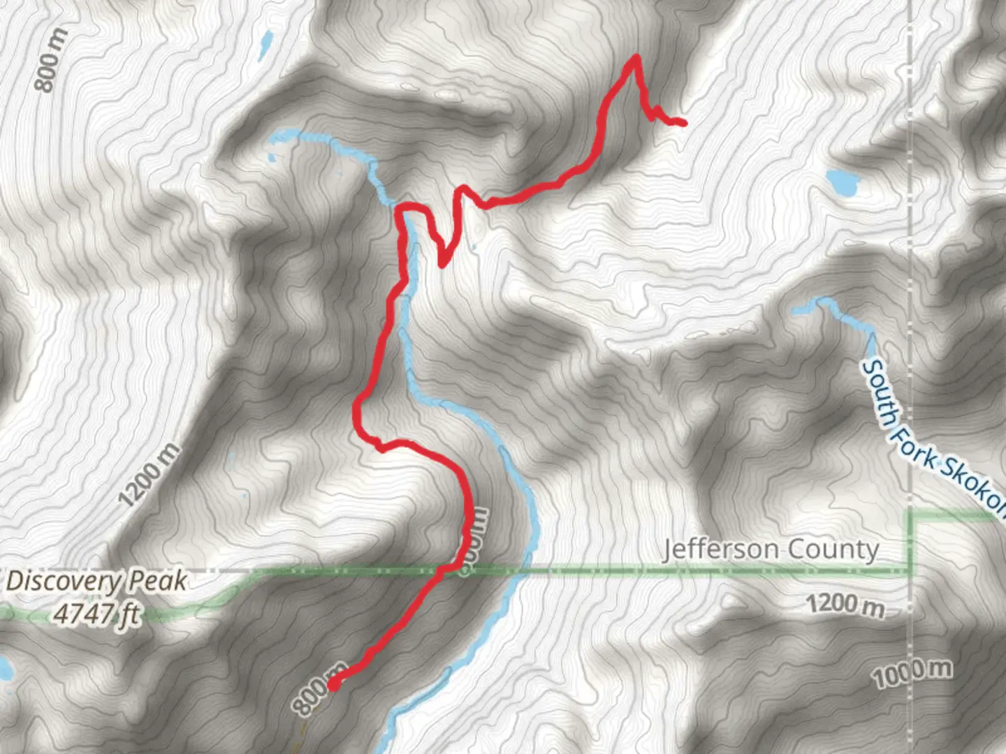 An image depicting the trail Wynoochee Pass Trail Out and Back and its surrounding area.
