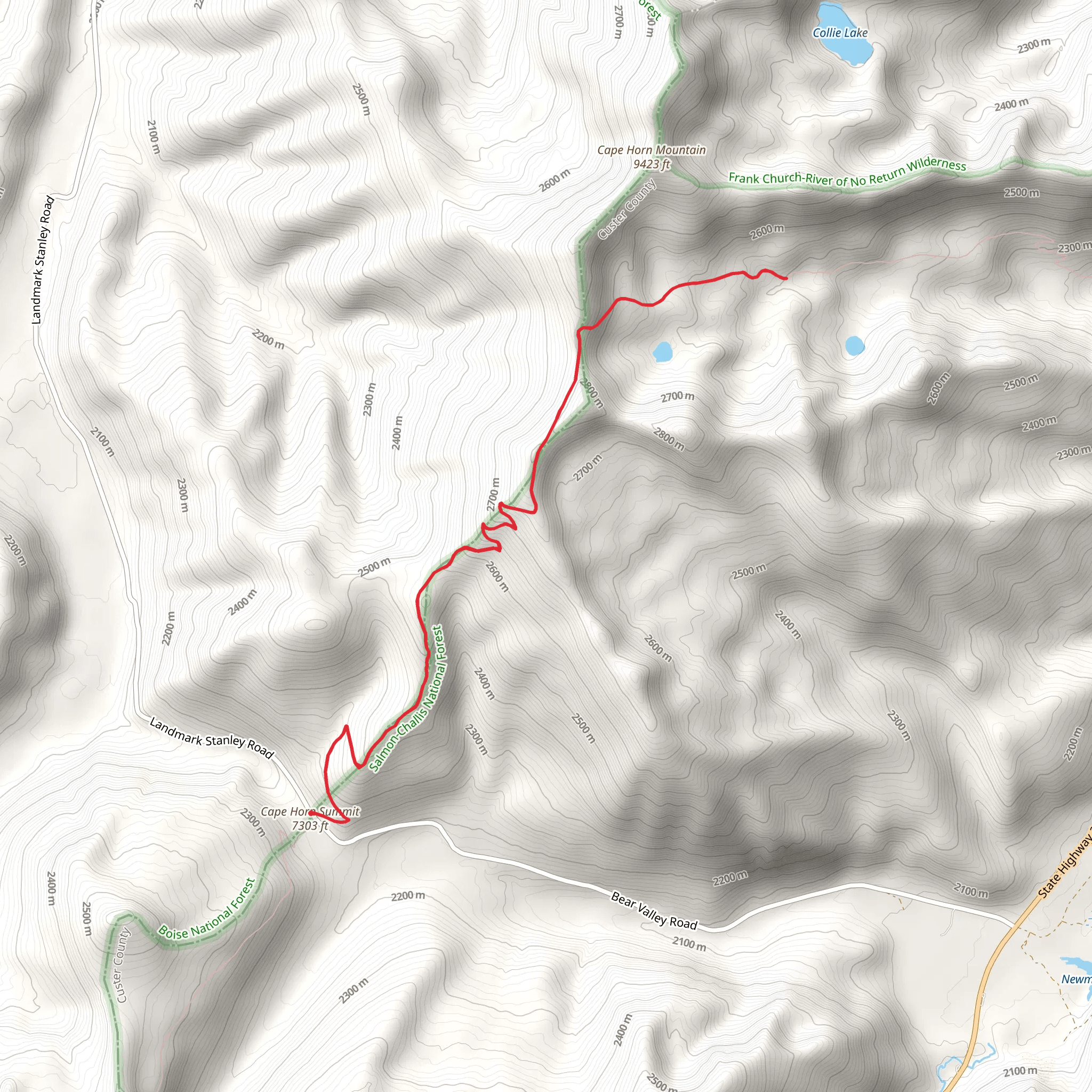 Cape Horn Summit mobile static map