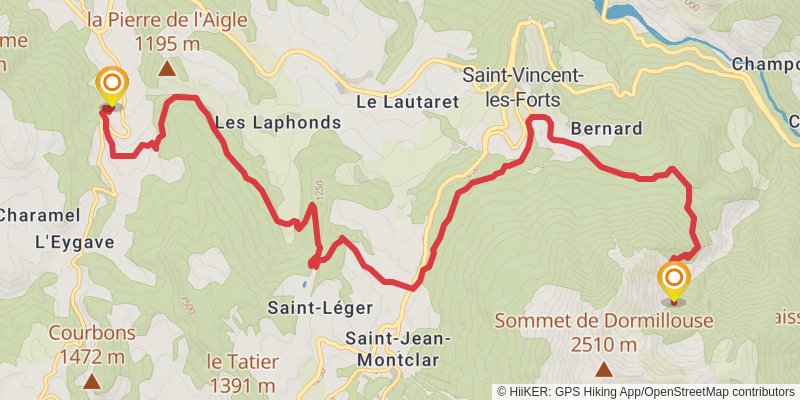 Lac de Serre-Ponçon stage 6 Map