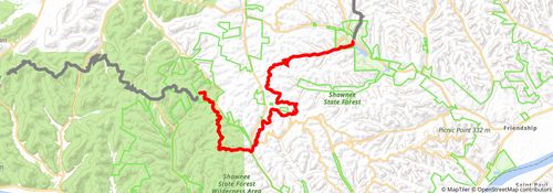 American Discovery Trail South Route stage 74 Map