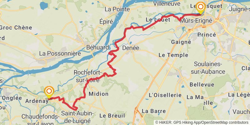 GR 3 - Vallee De La Loire stage 53 Map