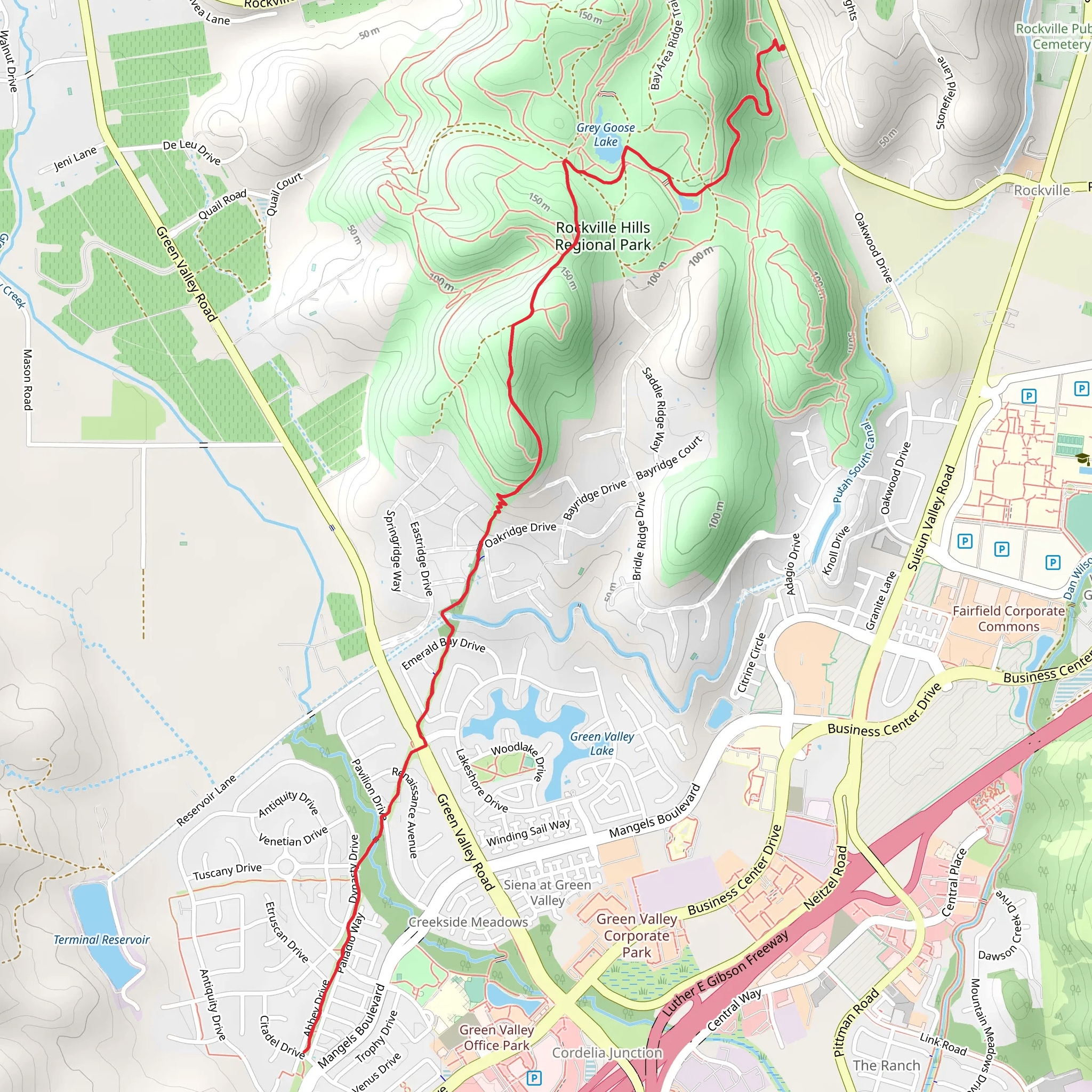 Vintage Valley Trail mobile static map