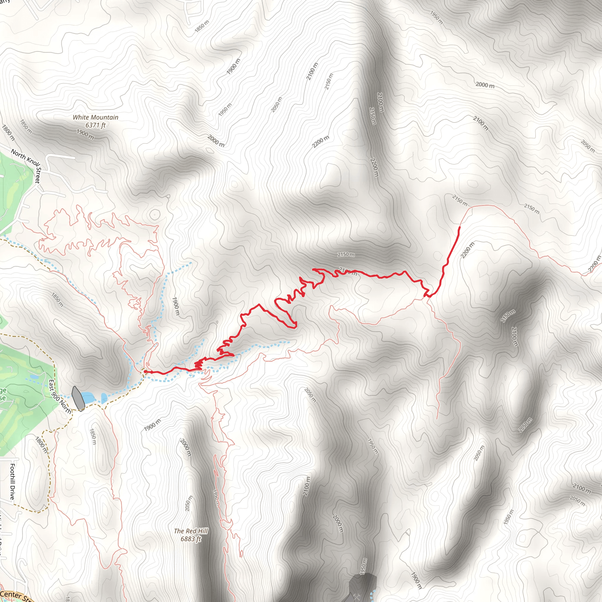 Lightning Switch Trail and Upper Ghost Flats Trail mobile static map