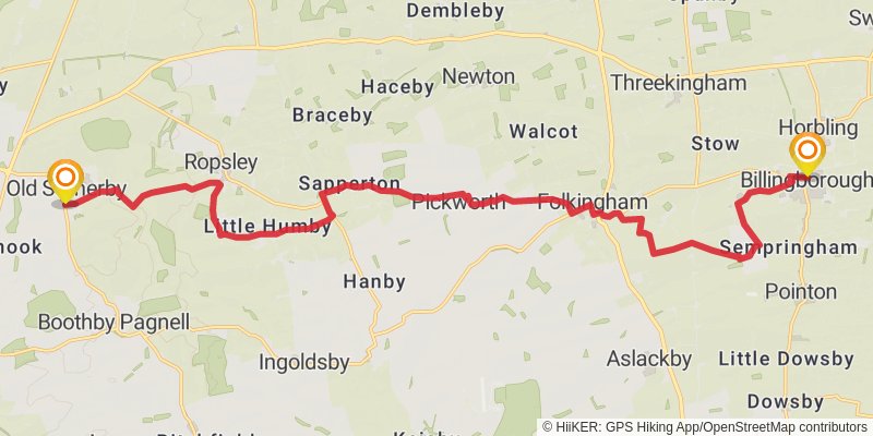 Cross Britain Way stage 3 Map