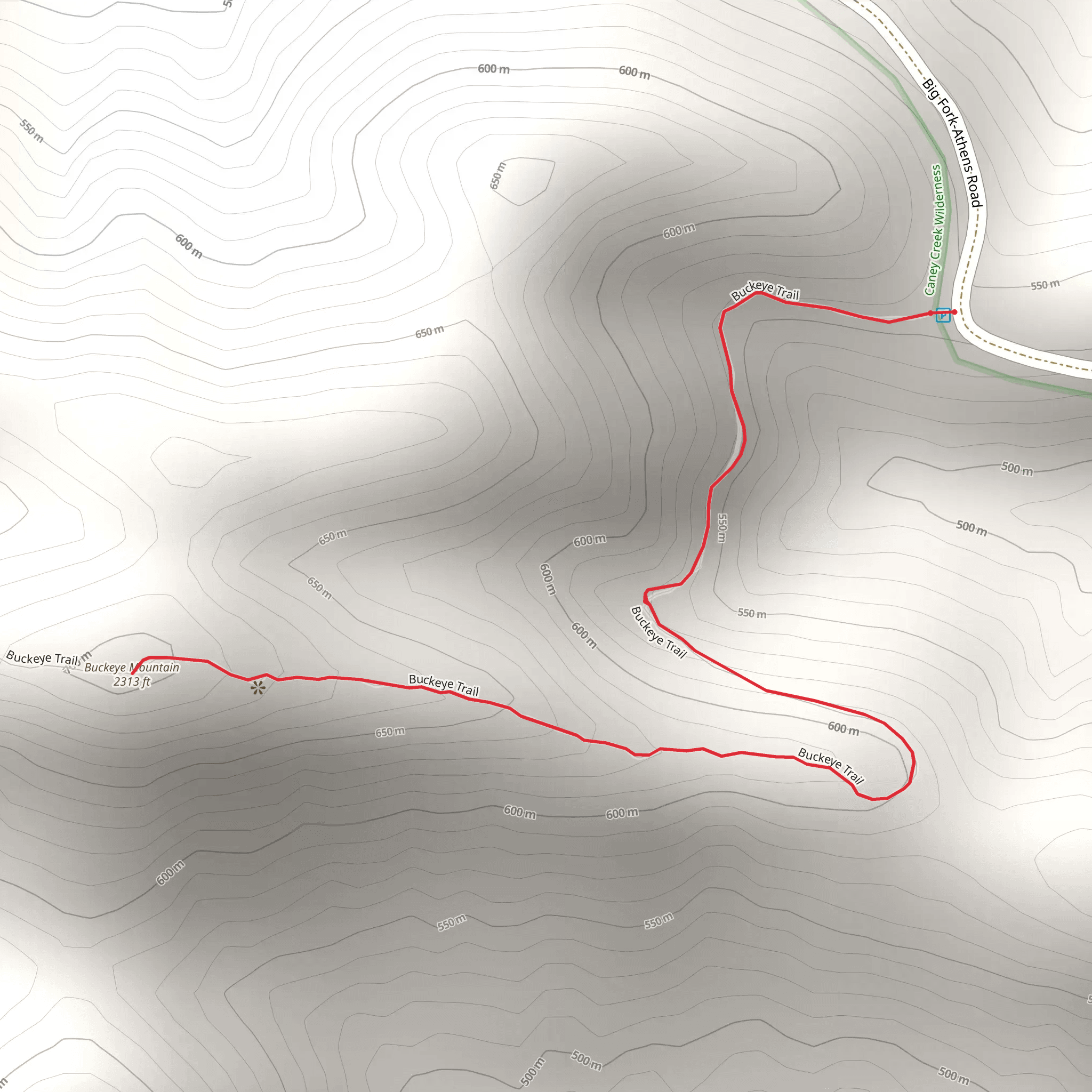 Buckeye Mountain via Buckeye Trail mobile static map