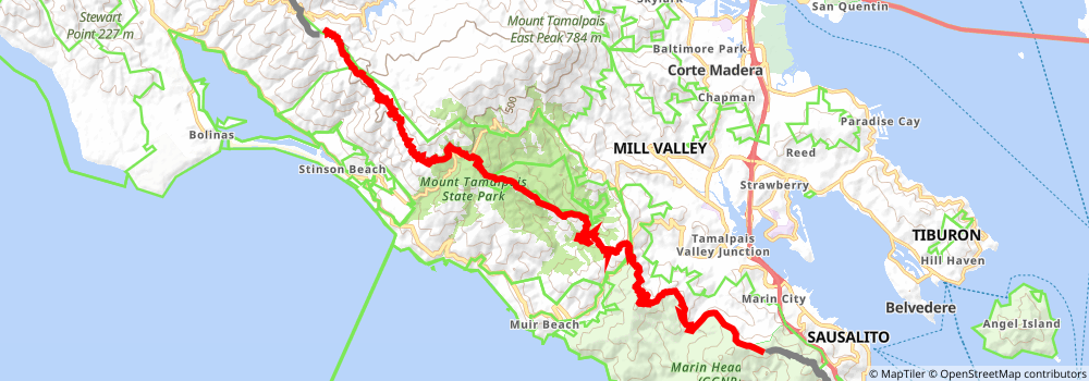 American Discovery Trail South Route stage 404 Map