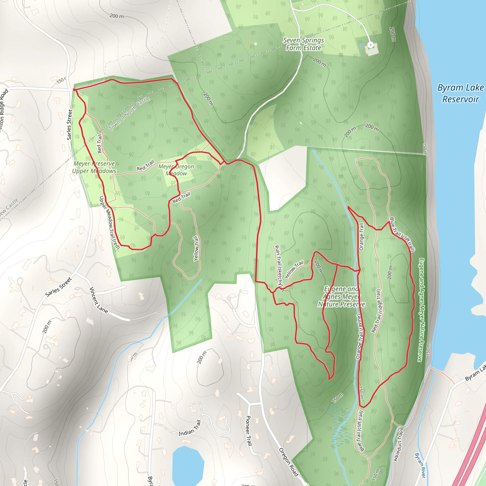 Eugene and Agnes Meyer Preserve Loop mobile static map
