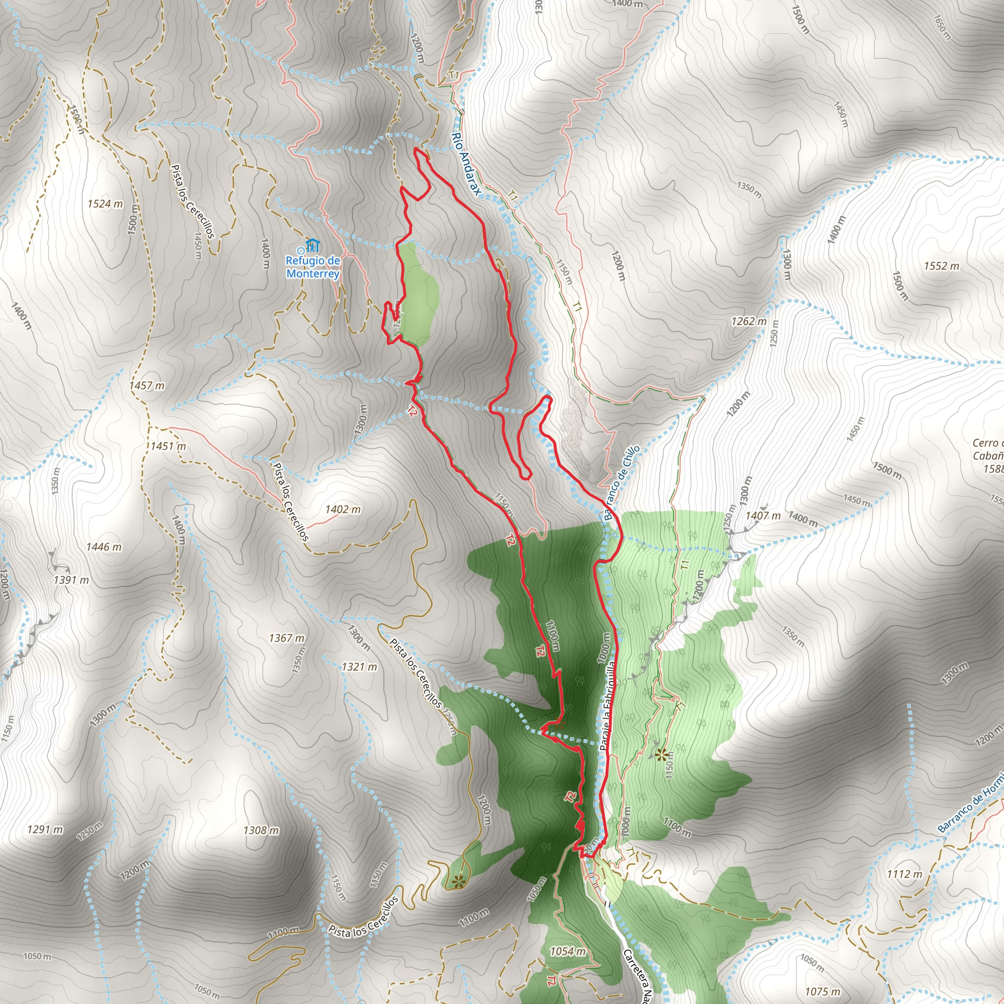 Sendero Monterrey PR A 35 mobile static map