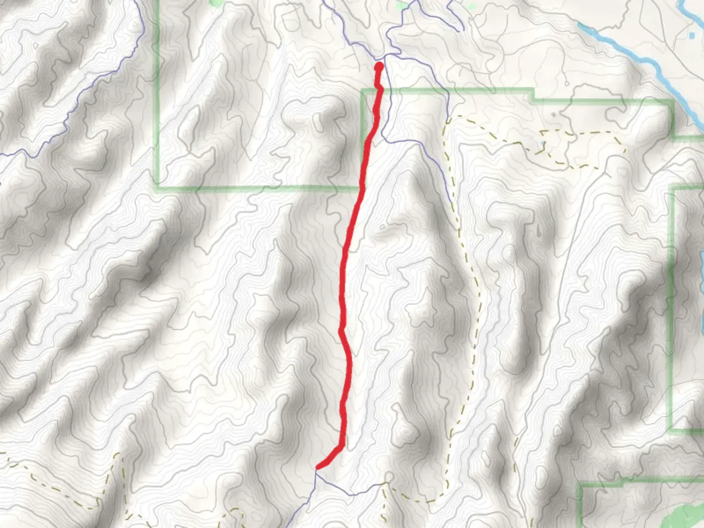 An image depicting the trail Third Gulch and its surrounding area.