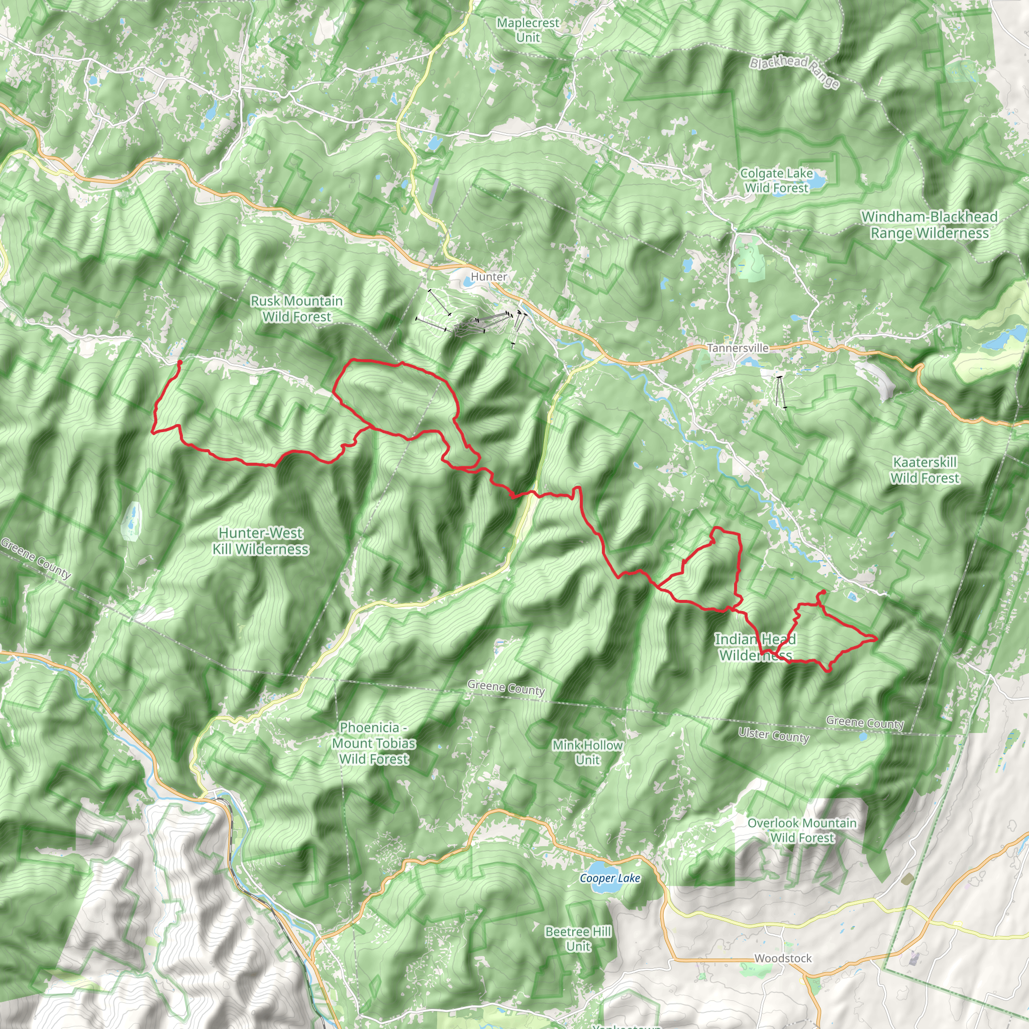 Devil's Path mobile static map