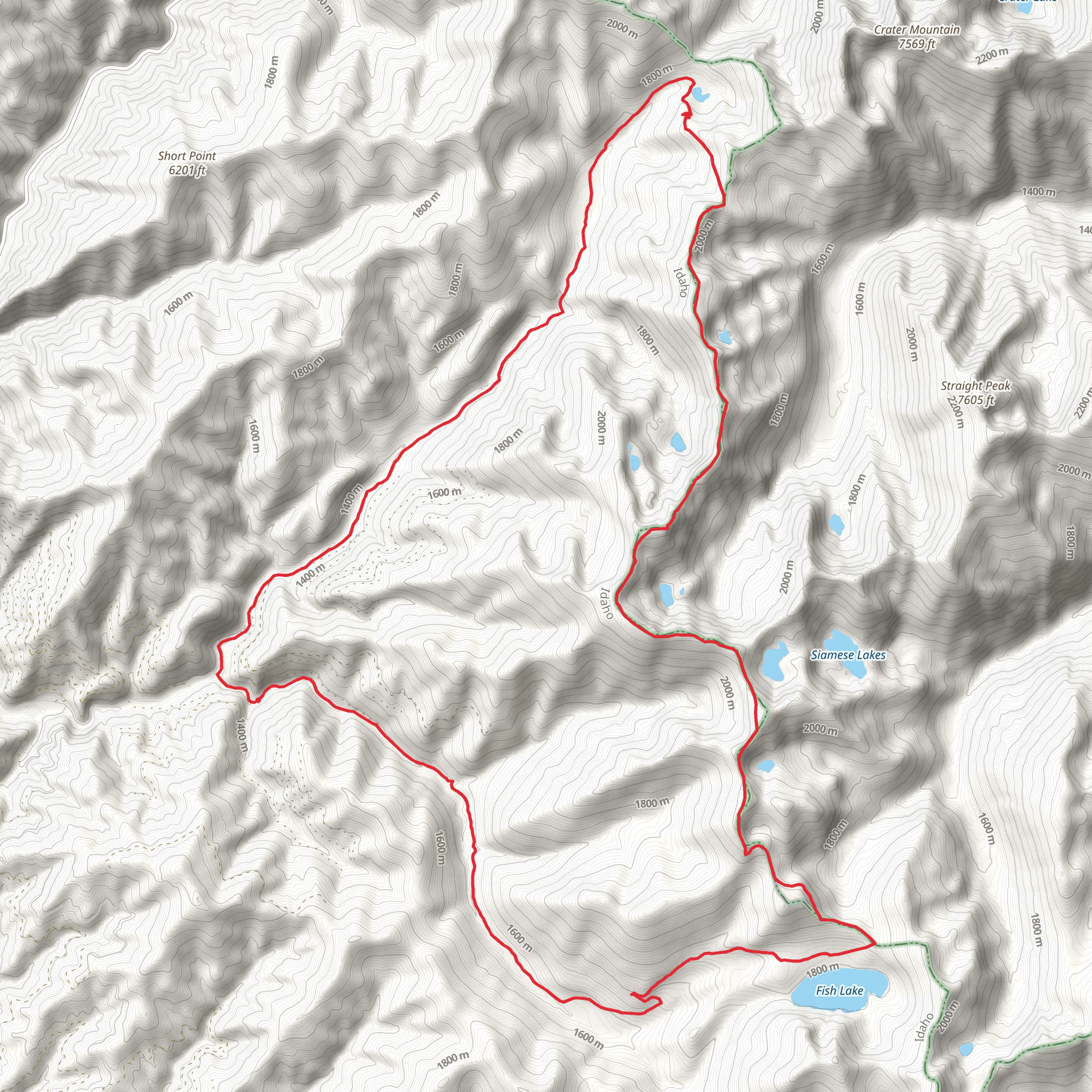 Fish Lake Trail and Goose Lake Loop mobile static map