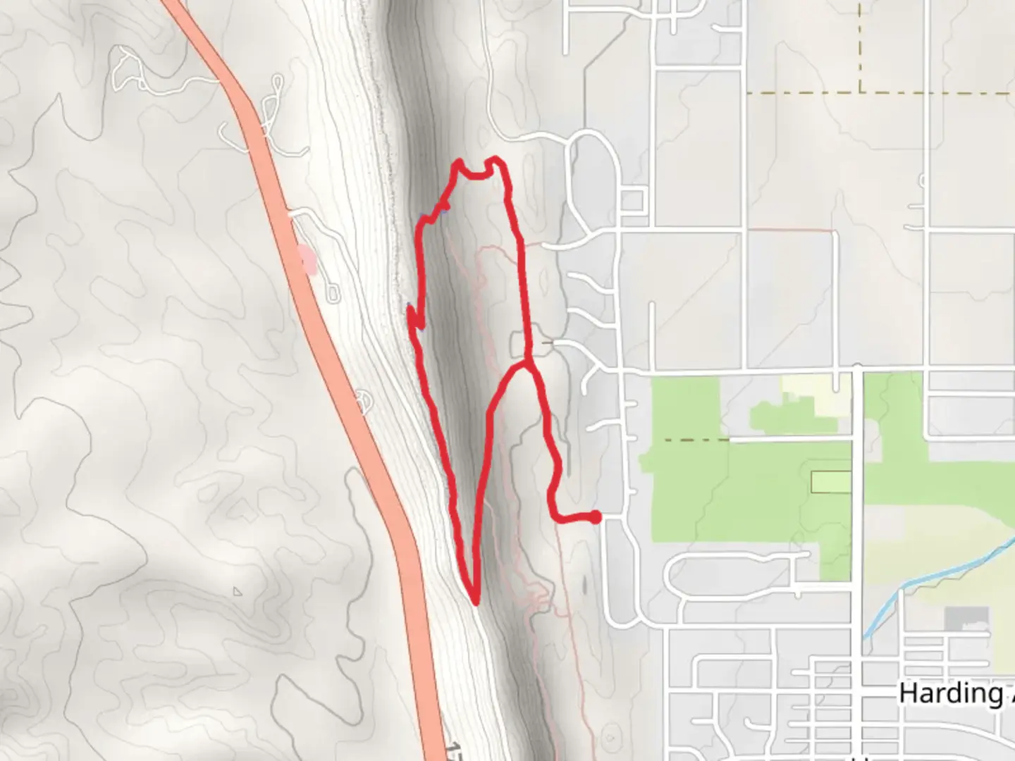 An image depicting the trail Dakota Ridge and Old Skyline Loop Trail and its surrounding area.