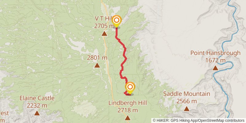 Hayduke Trail stage 50 Map