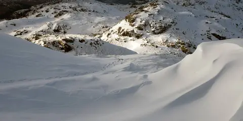 An image depicting the trail Inverlochlarig - Beinn a'Chroin and Beinn Chabhair and its surrounding area.