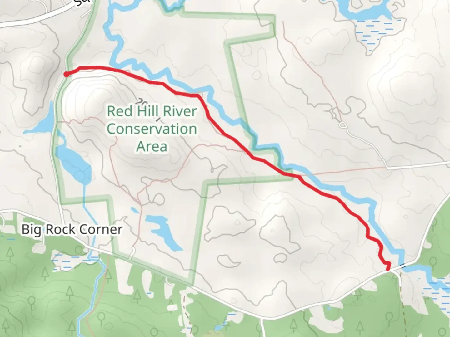 An image depicting the trail Red Hill River Trail and its surrounding area.