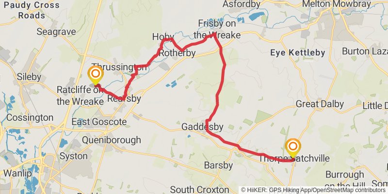 Leicestershire Round stage 2 Map