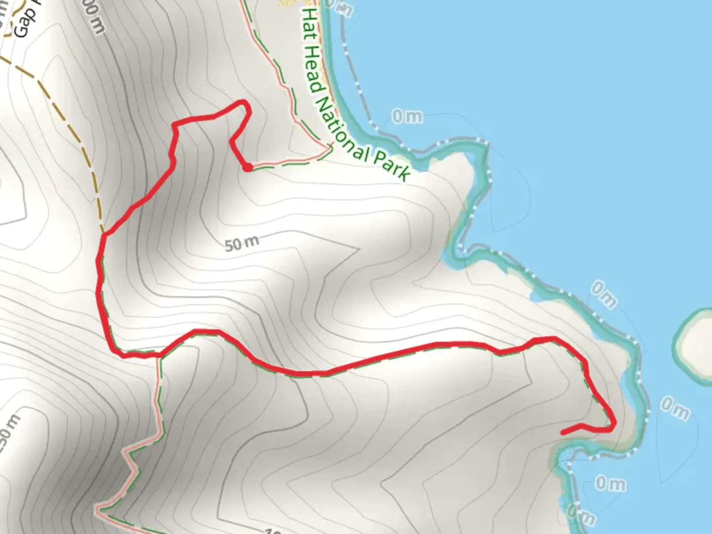 An image depicting the trail Green Island Track and its surrounding area.