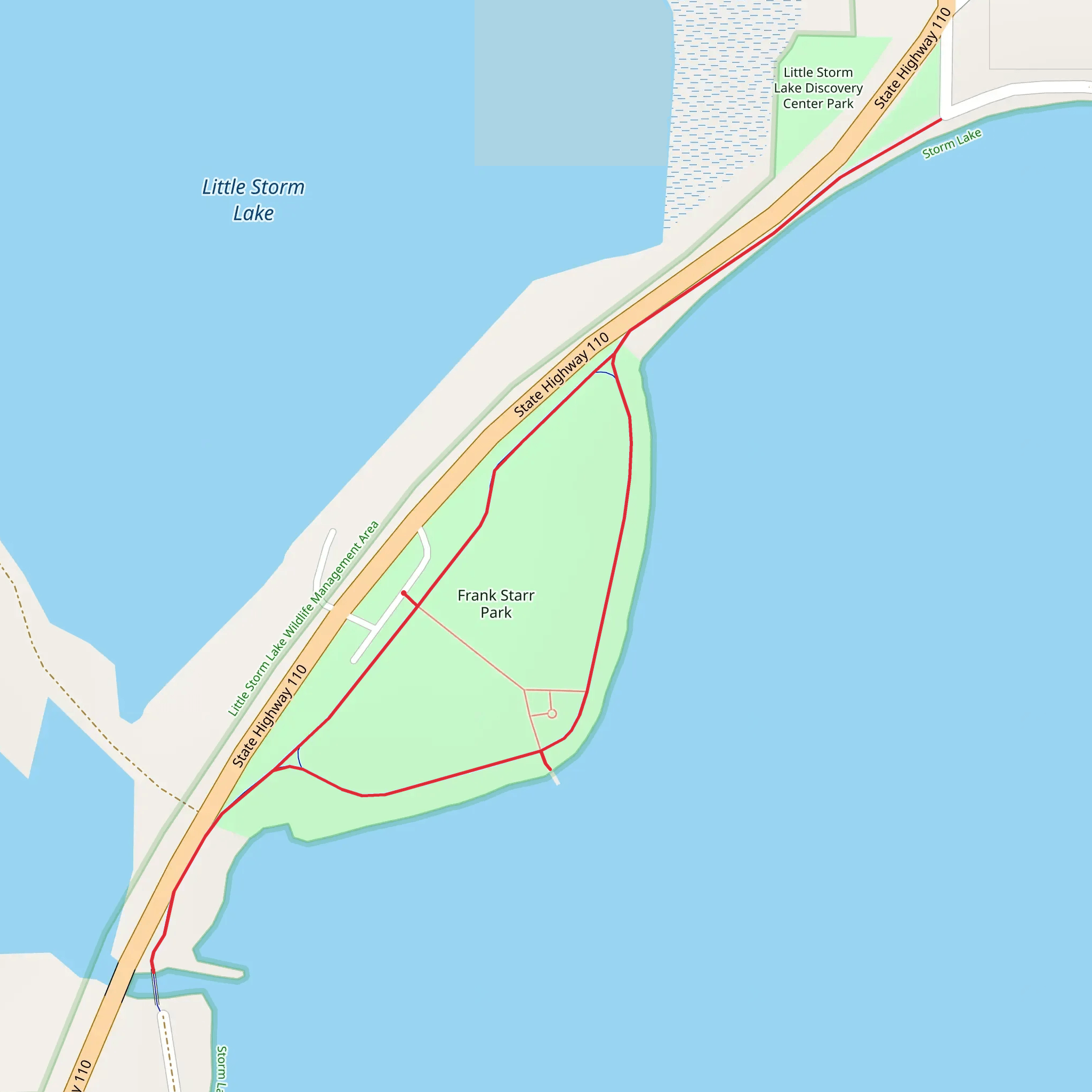 Frank Starr Park Loop mobile static map