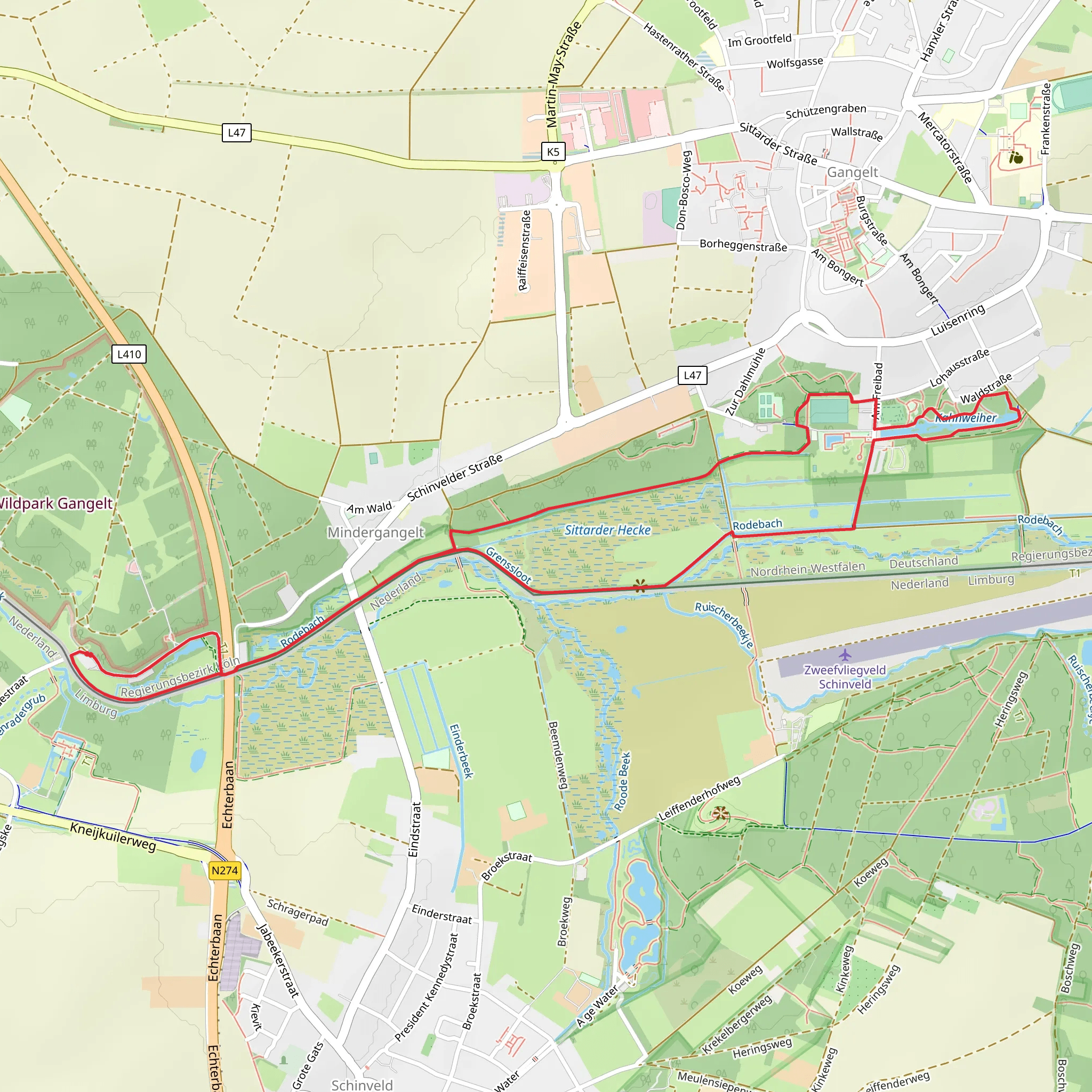 Kahnweiher via Nordic Walking mobile static map