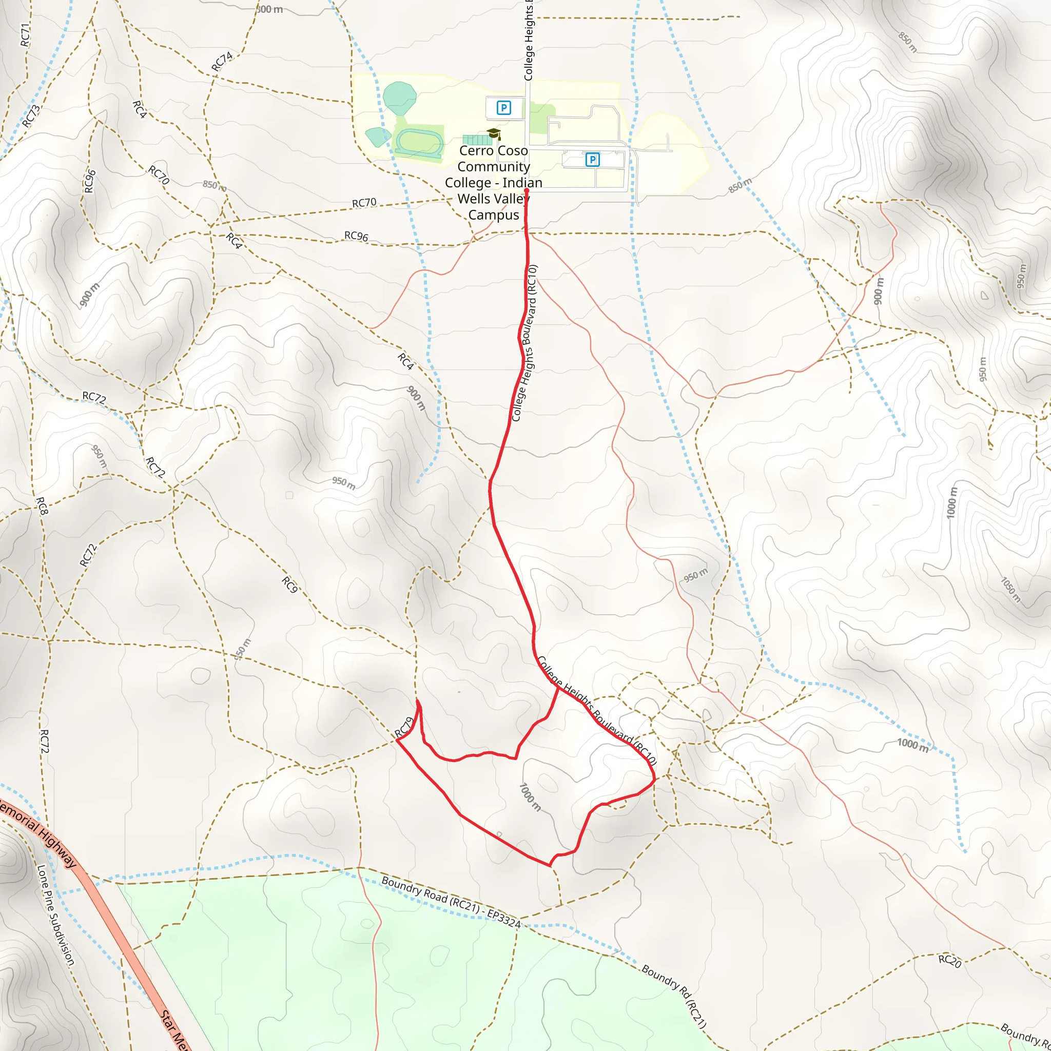 College Heights Boulevard Loop mobile static map