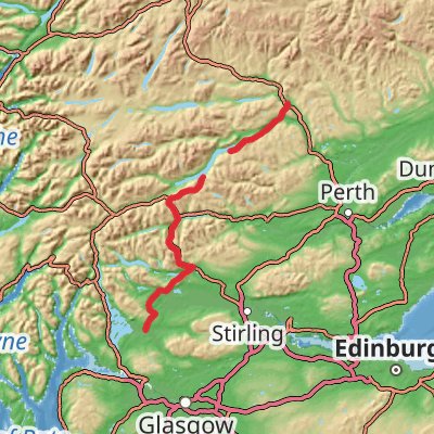 Rob Roy Way 8-Day Moderate Tour (Hillwalk Tours) mobile static map