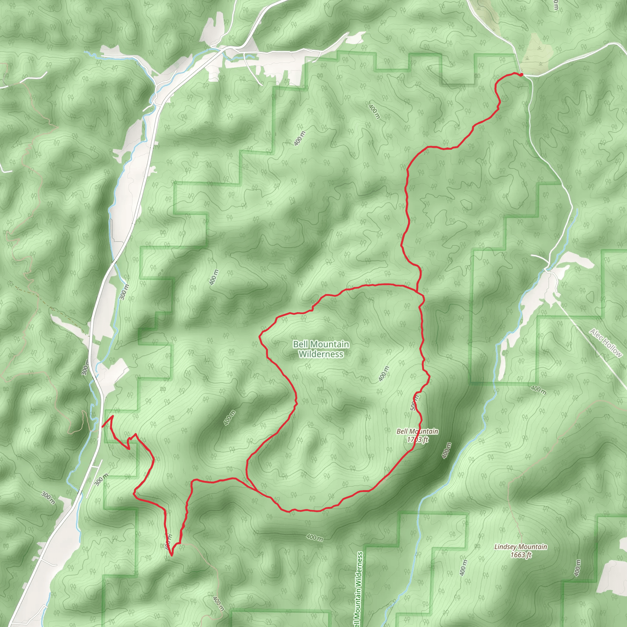 Bell Mountain and Ozark Trail - Taum Sauk Section Loop mobile static map