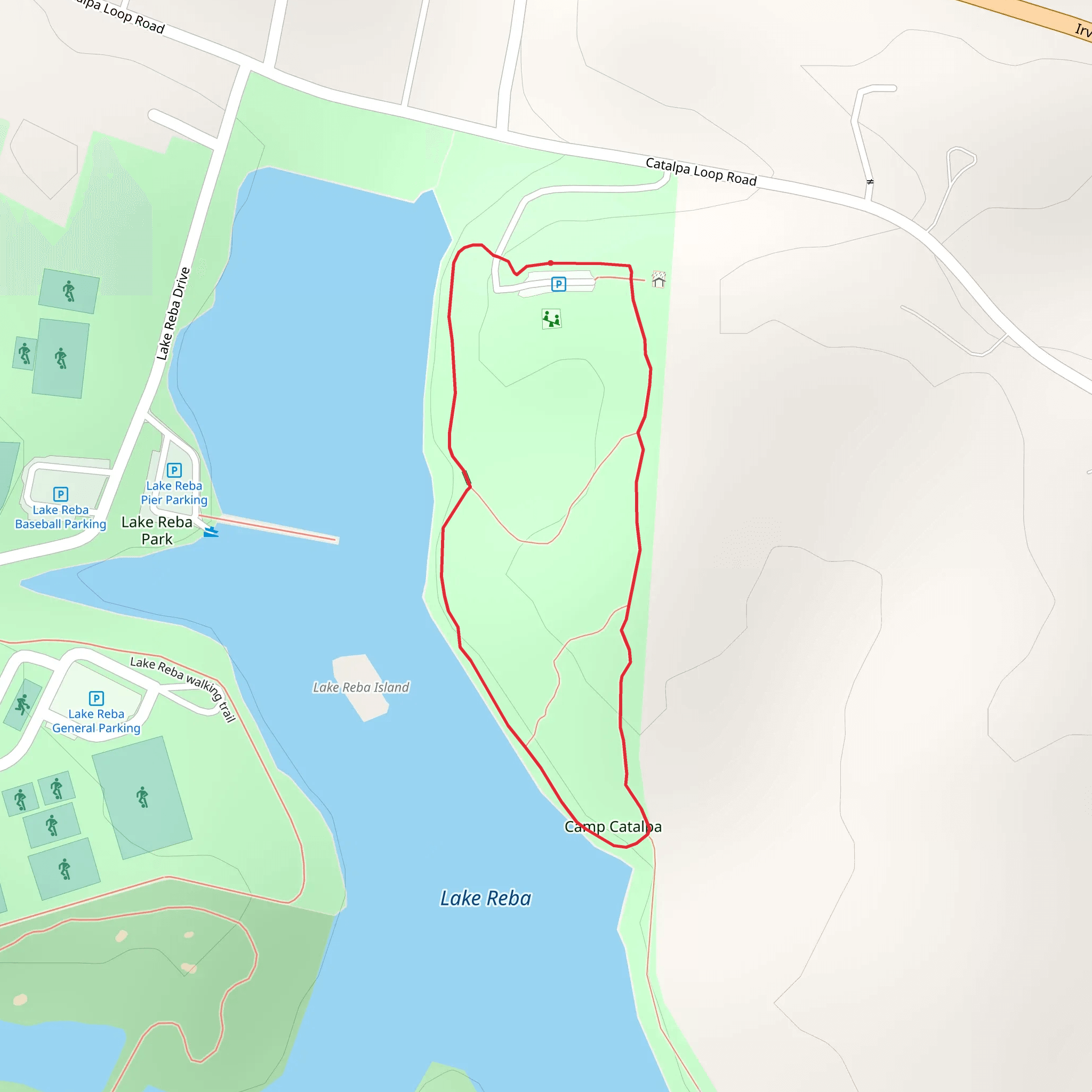 Camp Catalpa Loop mobile static map