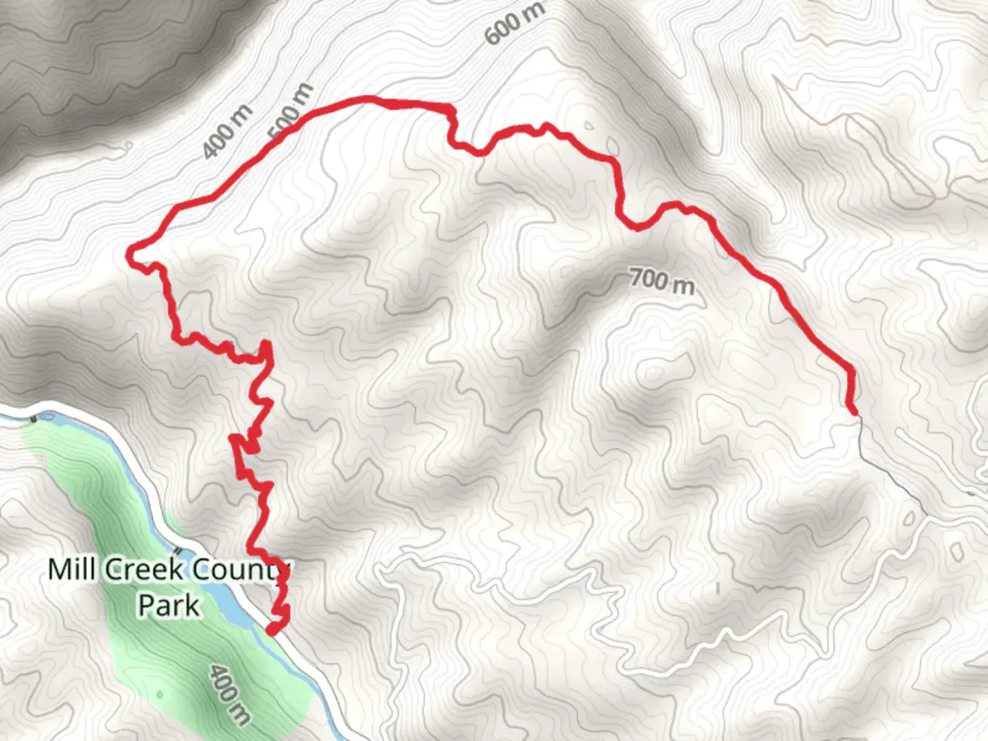 An image depicting the trail Valley View Trail and its surrounding area.