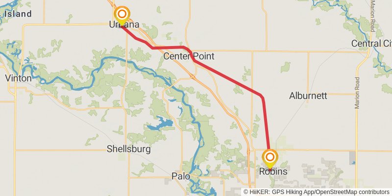 Cedar Valley Nature Trail stage 3 Map