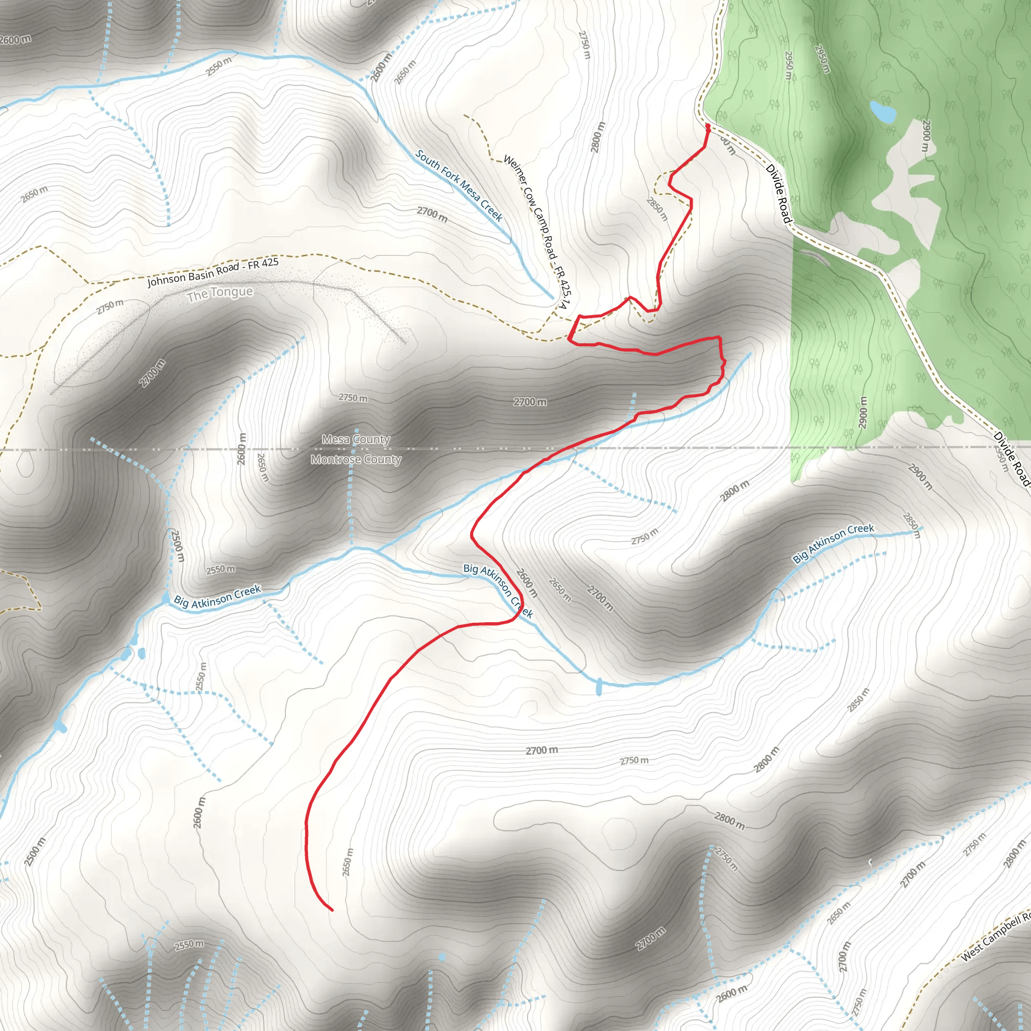 Atkinson Trail mobile static map