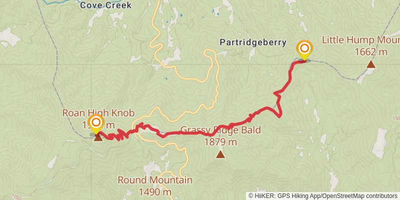 Appalachian Trail stage 42 Map
