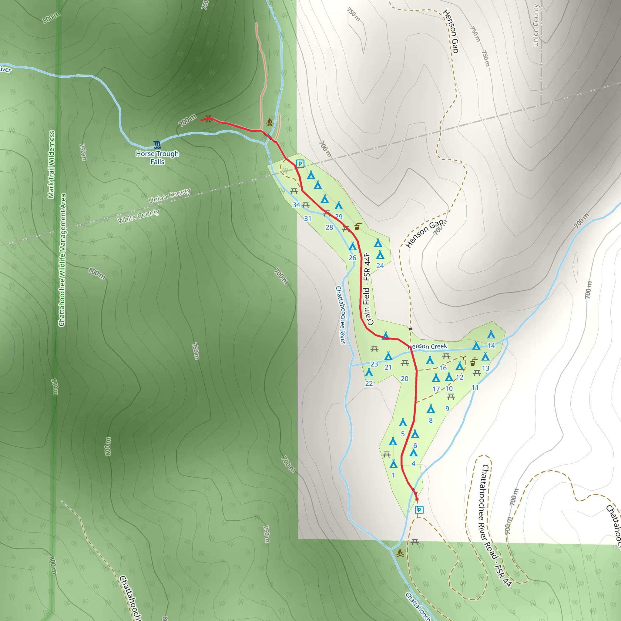 Chattahoochee River mobile static map