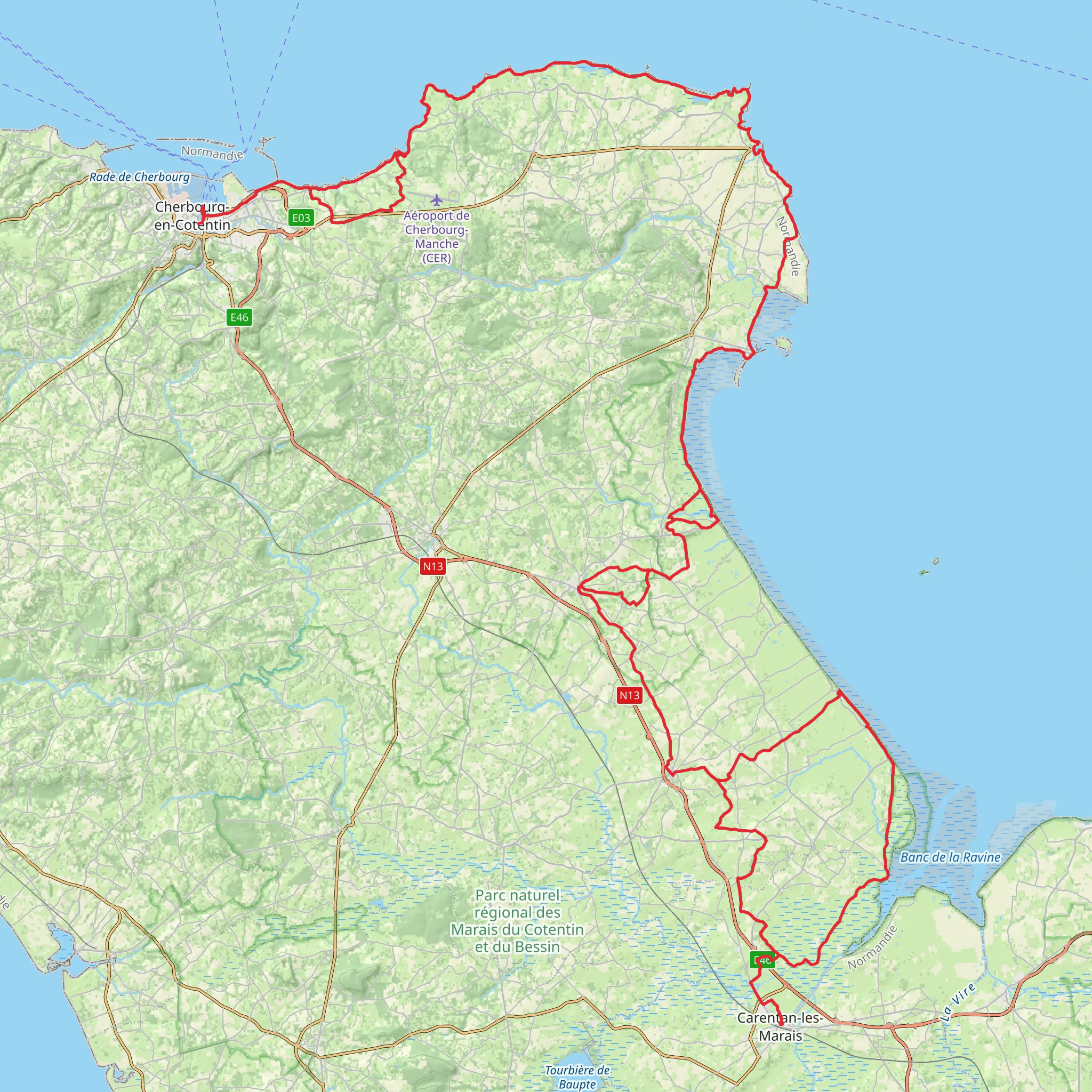 GR 223 mobile static map